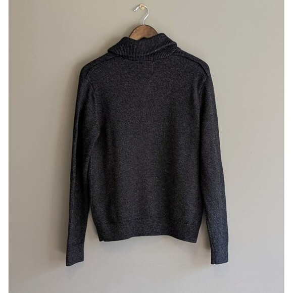 American Eagle Size Small Knit Sweater AE Collared Mens Pocket Gray Classic Fit - Picture 5 of 5